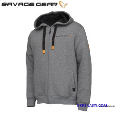 Реглан Savage Gear Classic Zip Hoodie серый